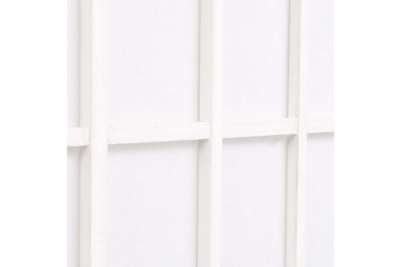 Sammenleggbar romdeler 6 paneler japansk stil 240x170cm hvit - Skjermvegg - Romdelere