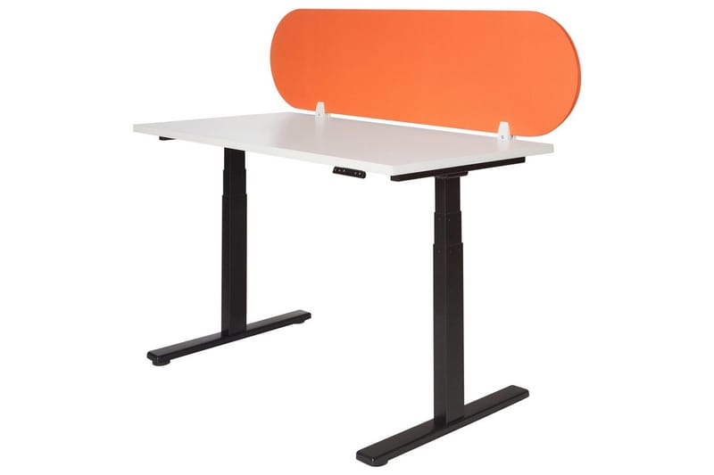 Skiljevägg för skrivbord Beliani Sparky Orange, 160x1x40 cm Orange - Innredning - Romdelere - Skjermvegg