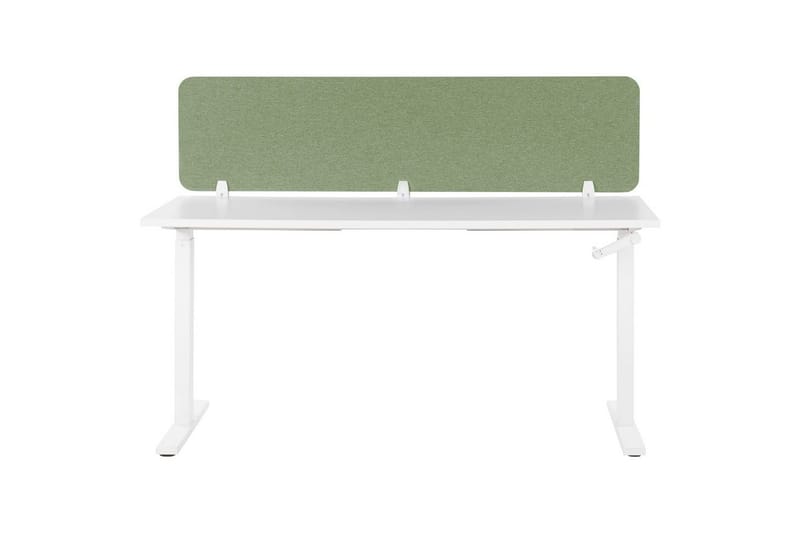 Skiljevägg för skrivbord Beliani Wally Beige, 130x2x40 cm Green 180x2x40 cm - Innredning - Romdelere - Skjermvegg