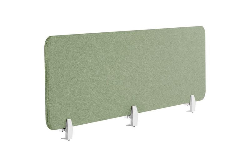 Skiljevägg för skrivbord Beliani Wally Beige, 130x2x40 cm Green 180x2x40 cm