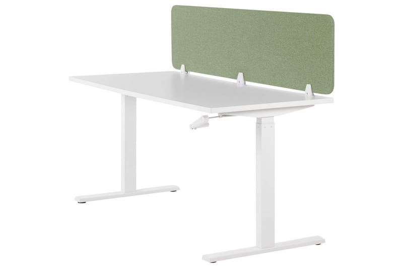 Skiljevägg för skrivbord Beliani Wally Beige, 130x2x40 cm Green 180x2x40 cm - Innredning - Romdelere - Skjermvegg
