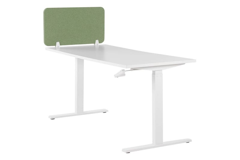 Skiljevägg för skrivbord Beliani Wally Beige, 130x2x40 cm Green 72x2x40 cm - Innredning - Romdelere - Skjermvegg