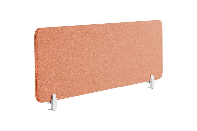 Skiljevägg för skrivbord Beliani Wally Beige, 130x2x40 cm Red 130x2x40 cm