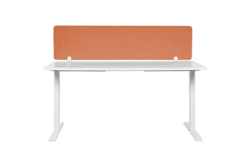 Skiljevägg för skrivbord Beliani Wally Beige, 130x2x40 cm Red 130x2x40 cm - Innredning - Romdelere - Skjermvegg