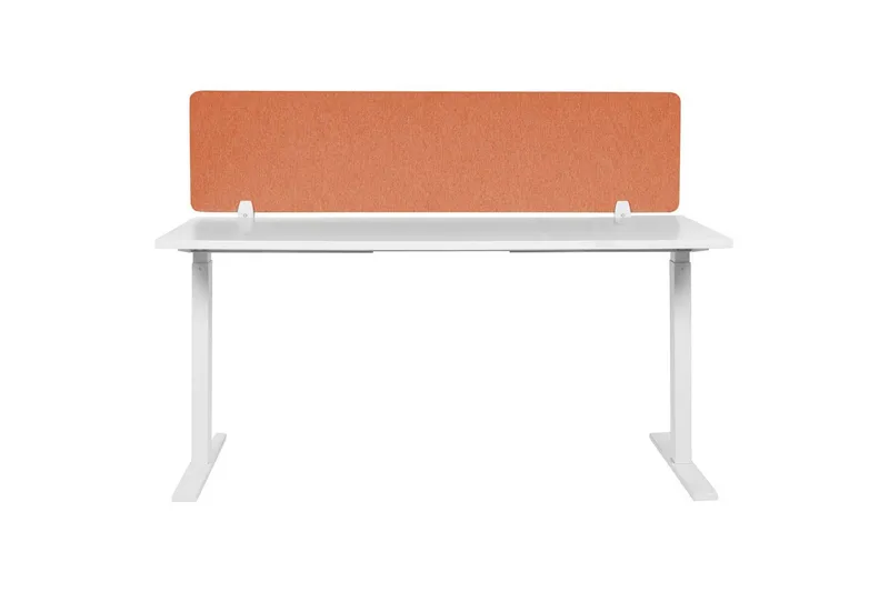 Skiljevägg för skrivbord Beliani Wally Beige, 130x2x40 cm Red 130x2x40 cm - Innredning - Romdelere - Skjermvegg