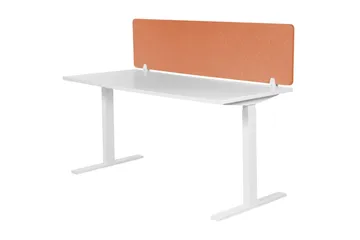 Skiljevägg för skrivbord Beliani Wally Beige, 130x2x40 cm Red 130x2x40 cm - Innredning - Romdelere - Skjermvegg