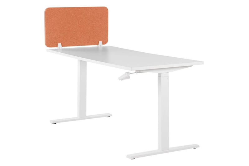 Skiljevägg för skrivbord Beliani Wally Beige, 130x2x40 cm Red 72x2x40 cm - Innredning - Romdelere - Skjermvegg