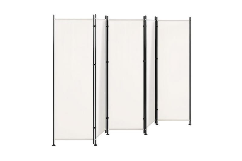 Skjermvegg 5 paneler 270 x 170 cm Hvit NARNI - Hvit - Innredning - Romdelere - Skjermvegg