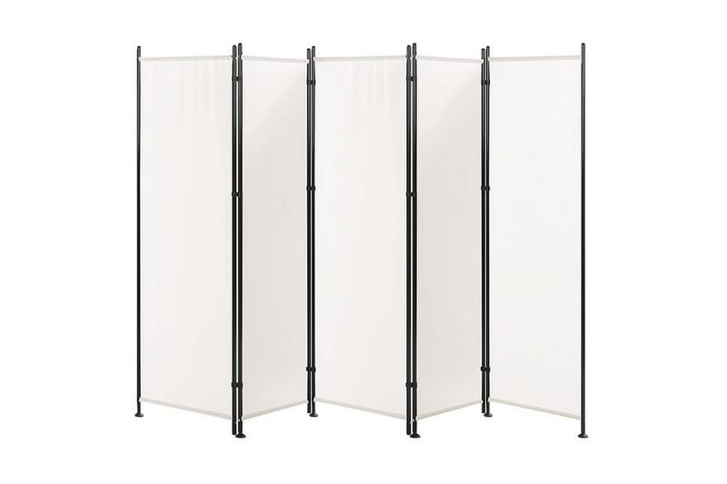 Skjermvegg 5 paneler 270 x 170 cm Hvit NARNI - Hvit - Innredning - Romdelere - Skjermvegg
