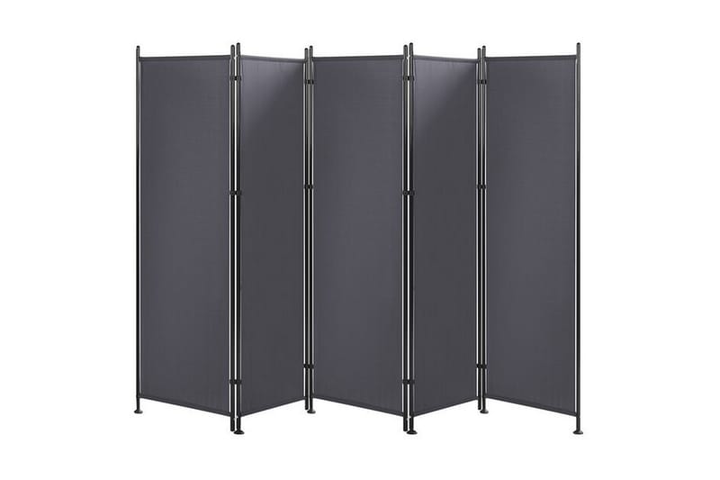 Skjermvegg 5 paneler 270 x 170 cm grå NARNI - Grå - Innredning - Romdelere - Skjermvegg