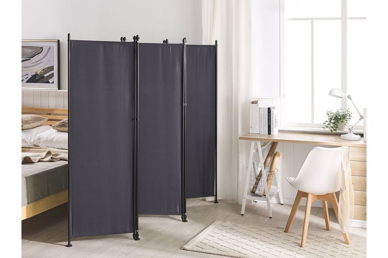 Skjermvegg 5 paneler 270 x 170 cm grå NARNI - Grå - Innredning - Romdelere - Skjermvegg