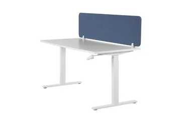 Skjold til skrivebord 160 x 40 cm blå WALLY - Blå - Innredning - Romdelere - Avskjerming skrivebord