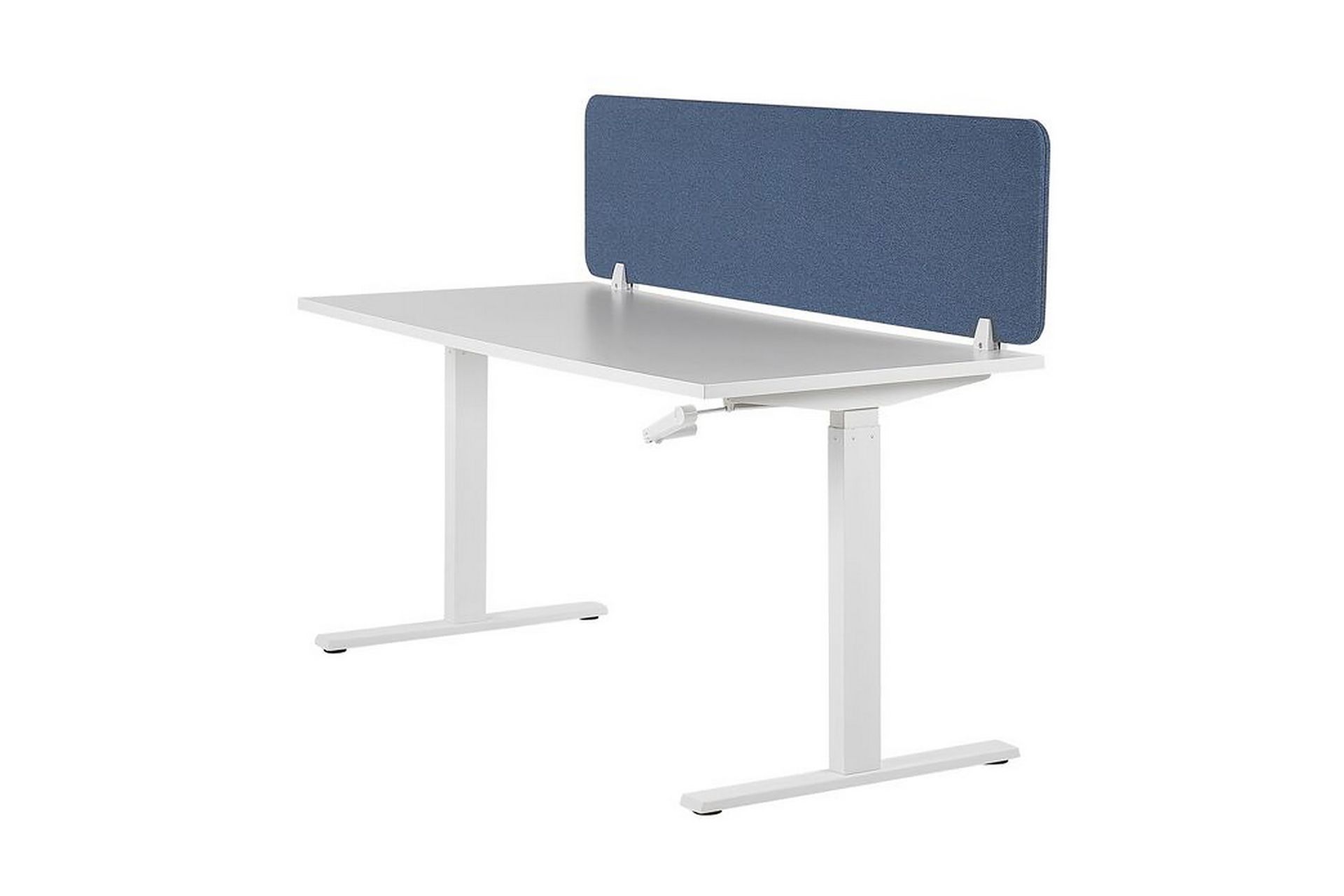 Skjold til skrivebord 160 x 40 cm blå WALLY - Blå - Innredning - Romdelere - Avskjerming skrivebord