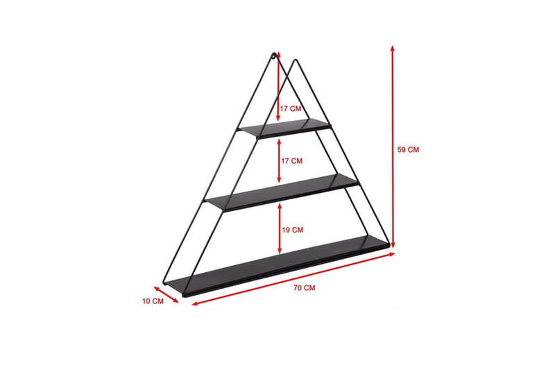 Teric Vikvägg 60 cm - Sort - Innredning - Romdelere - Bretteskjerm