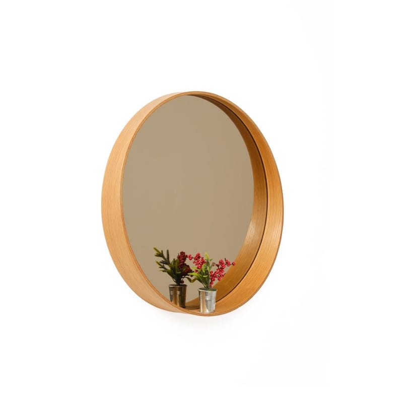 Aldrosin vegghengt speil Rund 60 cm - Hvit - Innredning - Speil - Veggspeil