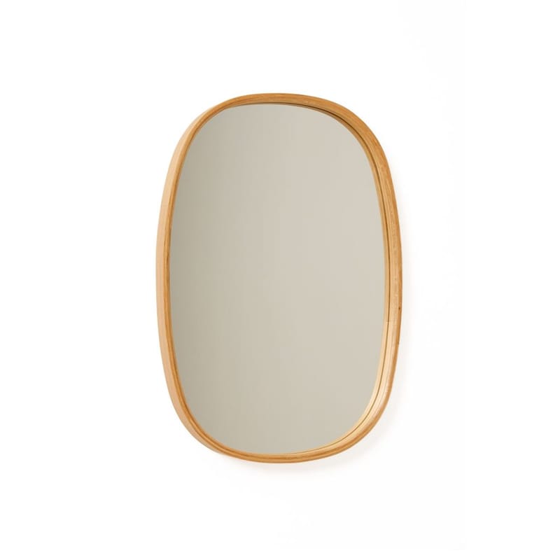 Aranfield vegghengt speil Rektangulær 38 cm - Brun/Hvit - Innredning - Speil - Veggspeil