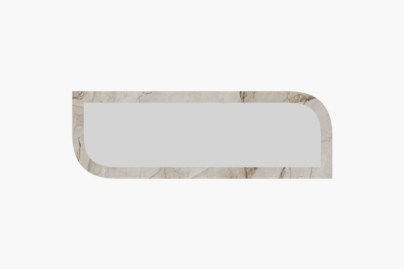Ayana Vegghengt Speil 40 cm, Beige