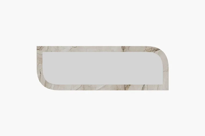 Ayana Vegghengt Speil 40 cm, Beige