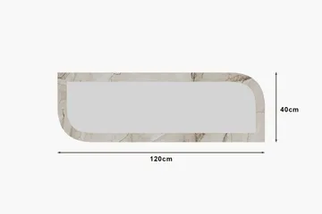 Ayana Vegghengt Speil 40 cm - Beige - Innredning - Speil - Veggspeil