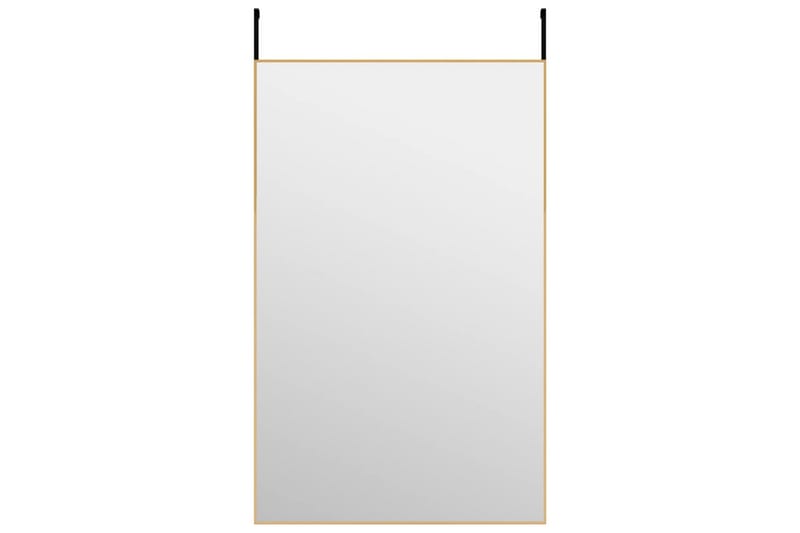 beBasic Dørspeil gull 50x80 cm glass og aluminium - Gull - Dørspeil