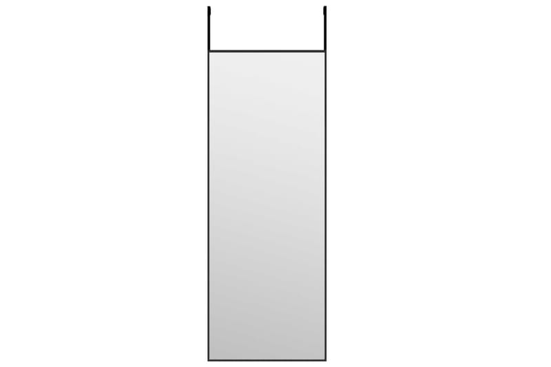 beBasic Dørspeil svart 30x80 cm glass og aluminium - Svart - Innredning - Speil - Dørspeil