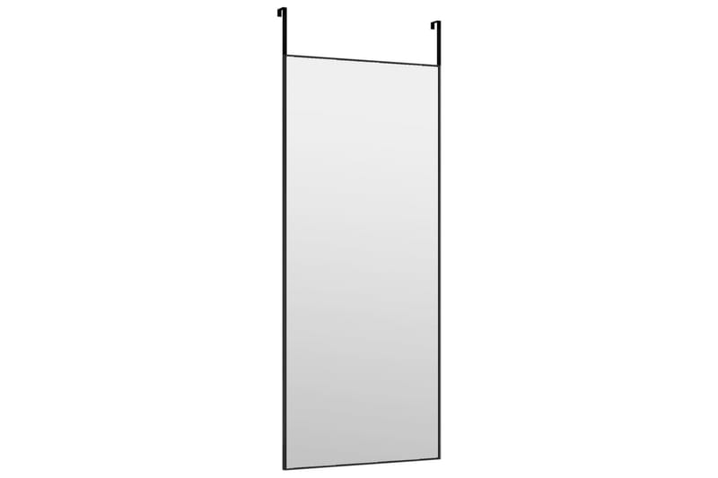 beBasic Dørspeil svart 40x100 cm glass og aluminium - Svart - Innredning - Speil - Dørspeil