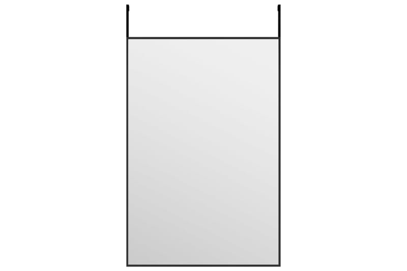 beBasic Dørspeil svart 40x60 cm glass og aluminium - Svart - Innredning - Speil - Dørspeil