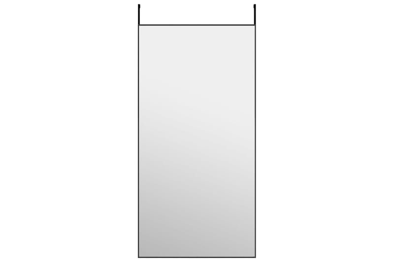 beBasic Dørspeil svart 50x100 cm glass og aluminium - Svart - Innredning - Speil - Dørspeil