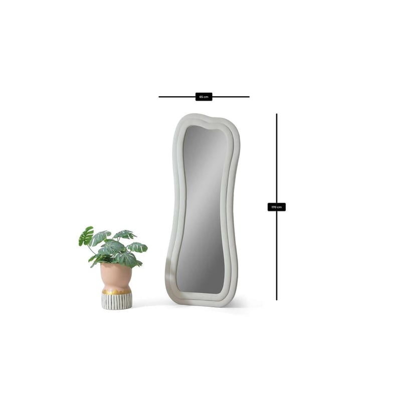 Bordentown Gulvspeil 65 x 170 cm - Kremhvit - Innredning - Speil - Helkroppsspeil