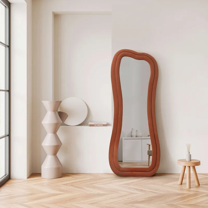 Bordentown Gulvspeil 65 x 170 cm - Rød - Innredning - Speil - Helkroppsspeil