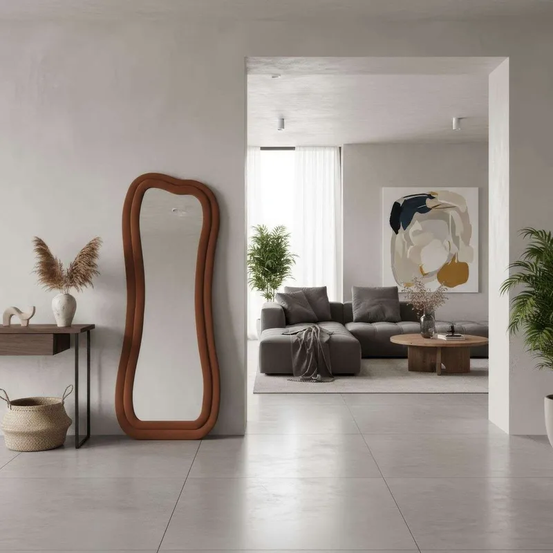 Bordentown Gulvspeil 65 x 170 cm - Rød - Innredning - Speil - Helkroppsspeil