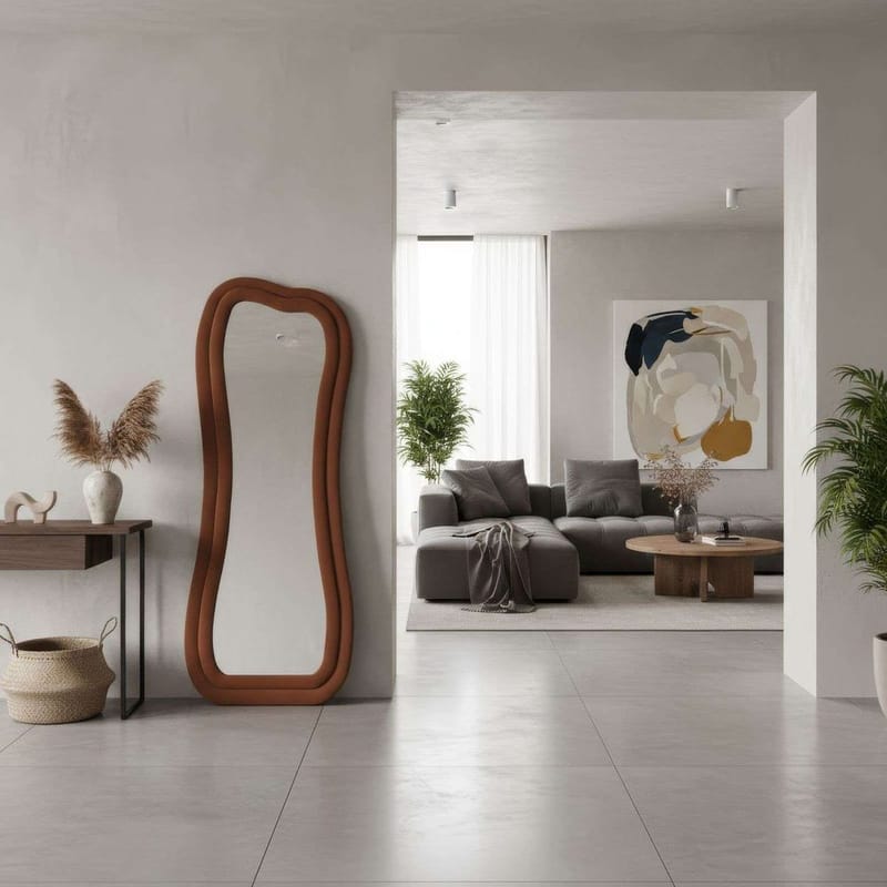 Bordentown Gulvspeil 65 x 170 cm - Rød - Innredning - Speil - Helkroppsspeil