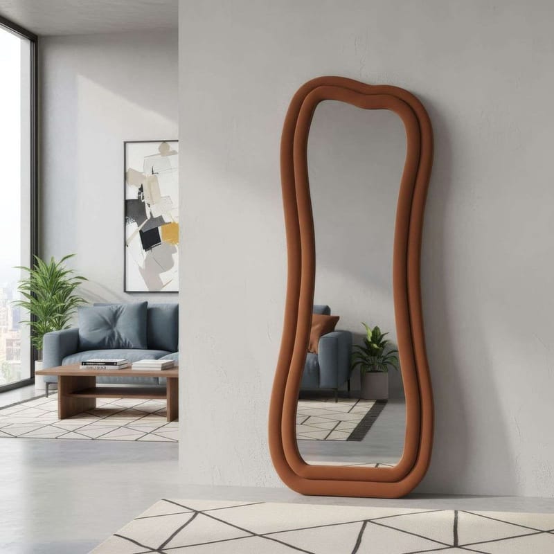 Bordentown Gulvspeil 65 x 170 cm - Rød - Innredning - Speil - Helkroppsspeil