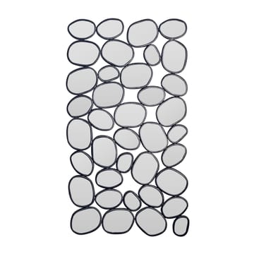 Corano Veggspeil 56x99 cm Organisk Asymmetrisk - Svart og sølvfarget - Innredning - Speil - Veggspeil