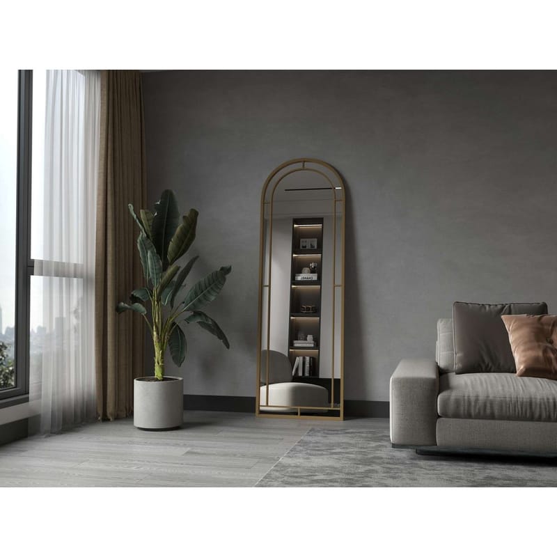 Dasina Gulvspeil 60 x 180 cm - Gull - Innredning - Speil - Helkroppsspeil