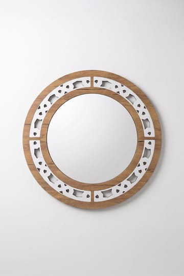 Dekorativt speil i tre Homitis Armona speil (Ø58 cm) wenge - Innredning - Speil - Veggspeil