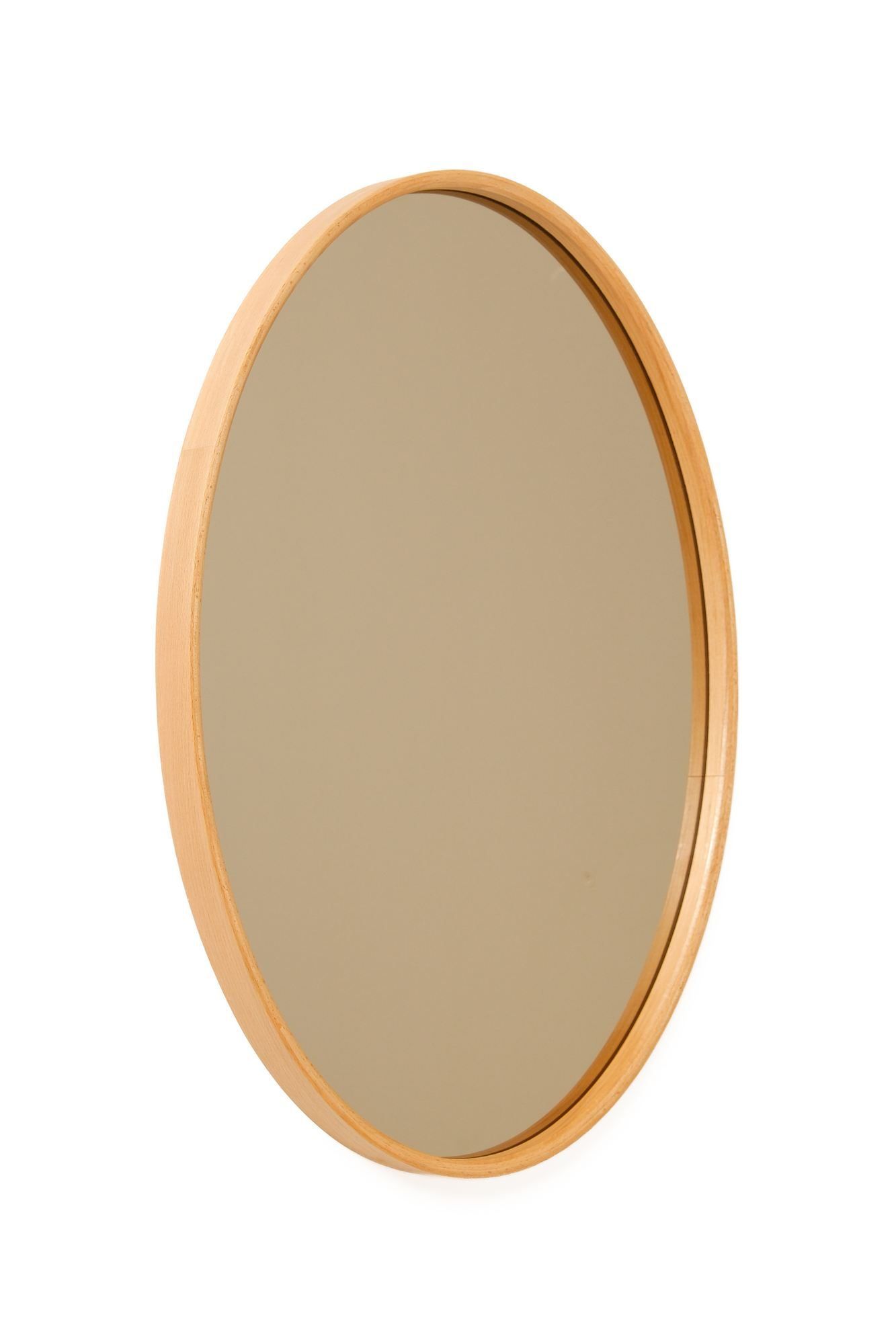 Dekorativt speil Wallxpert Elips (110 x 80 x 4 cm) Eik - Eik