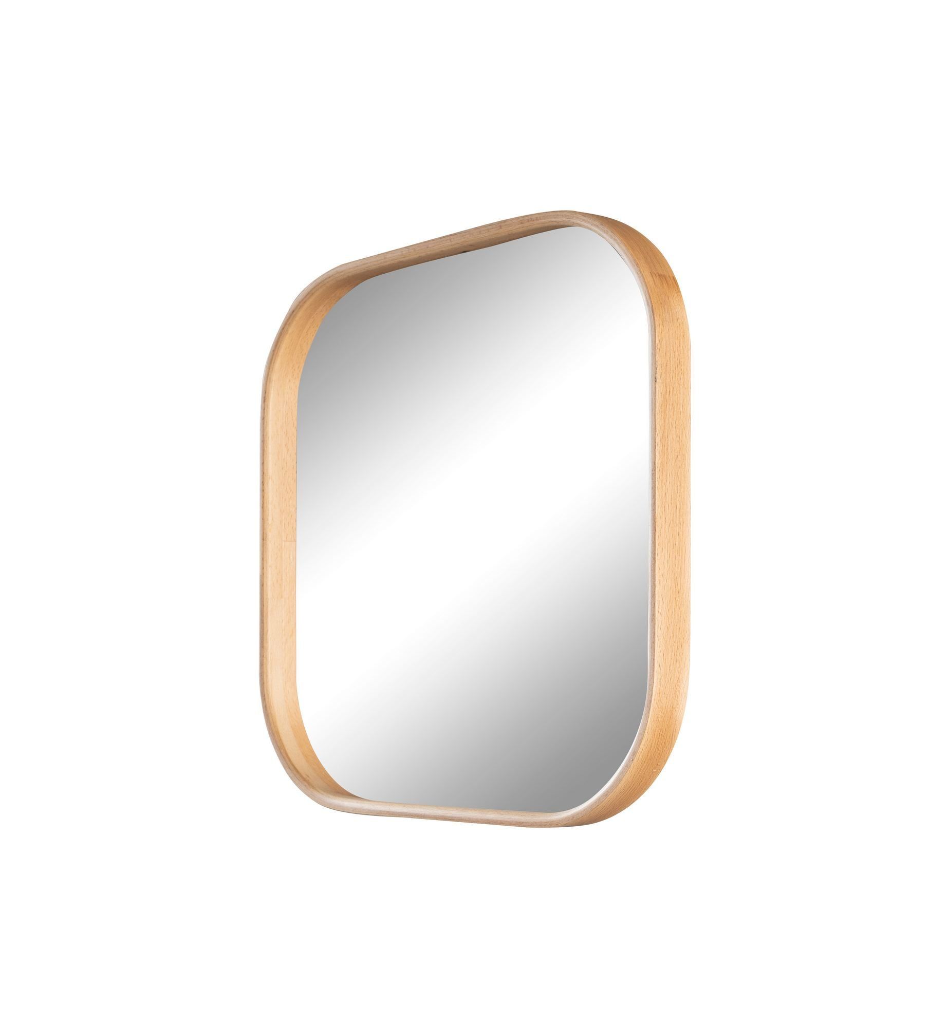 Dekorativt speil Wallxpert Square (90 x 90 x 4 cm) Eik - Eik