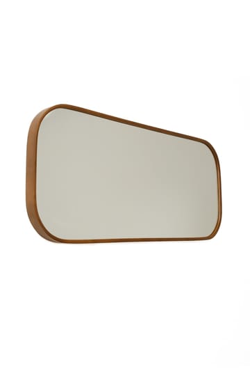 Dekorativt speil Wallxpert Zaha (103 x 42 x 4 cm) Valnøtt - Hvit ramme med valnøttdetaljer - Innredning - Speil - Veggspeil