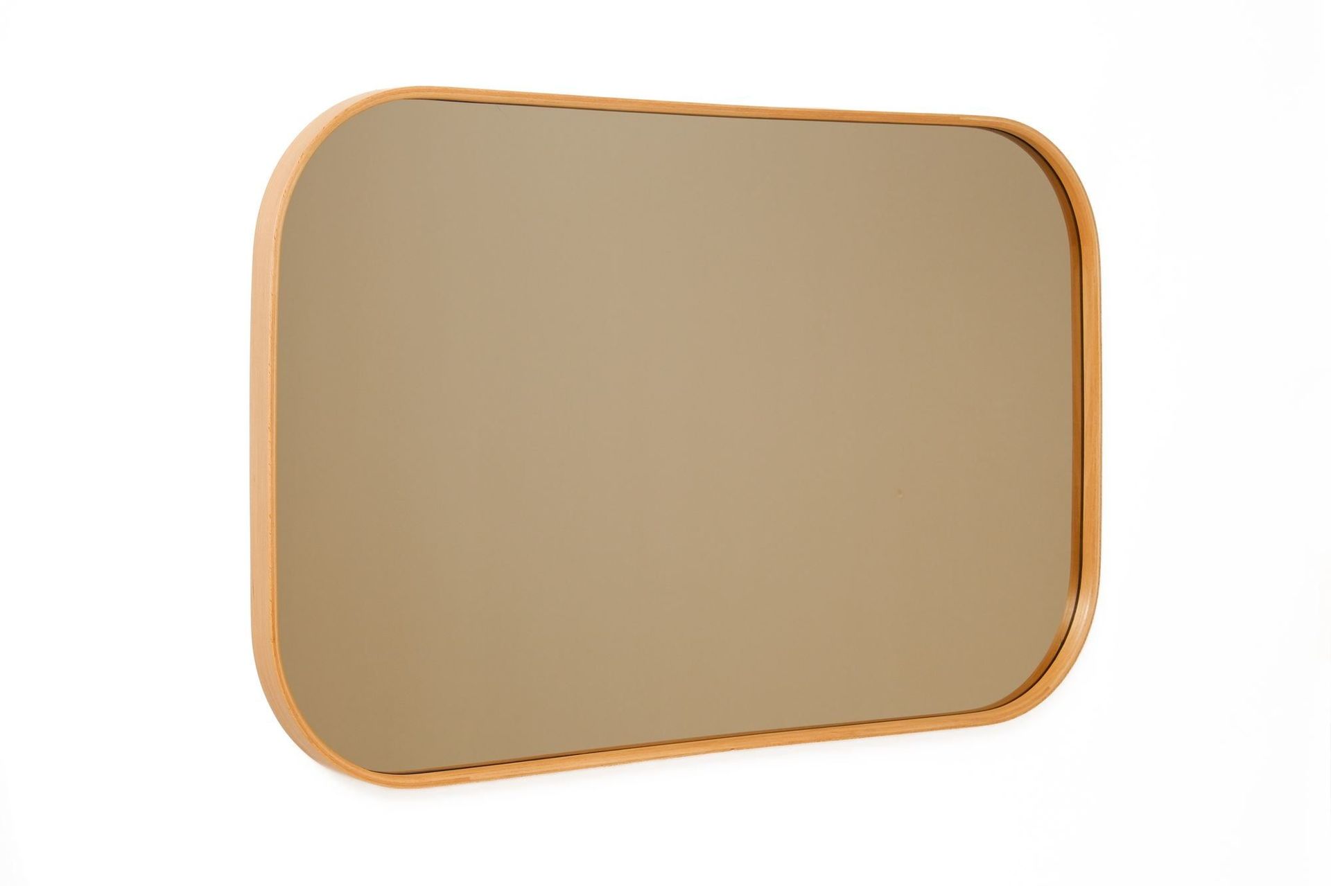 Dekorativt speil Wallxpert Zaha (70 x 50 x 4 cm) Eik - Eik