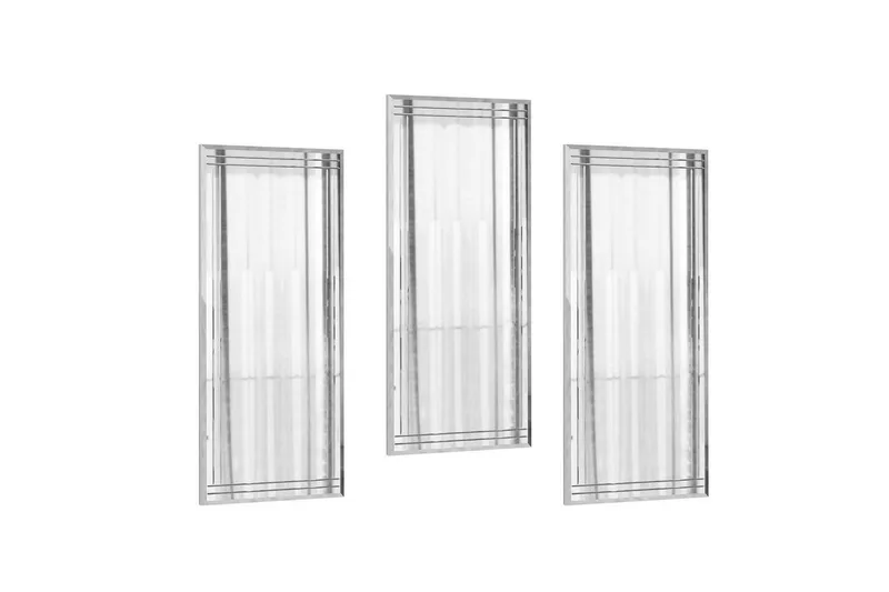 Dekorativt speilsett (3 deler) Heba Buhem Transparent, Ivory