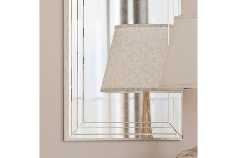 Dekorativt speilsett (3 deler) Heba Neom Transparent - Multifarget - Innredning - Speil - Veggspeil