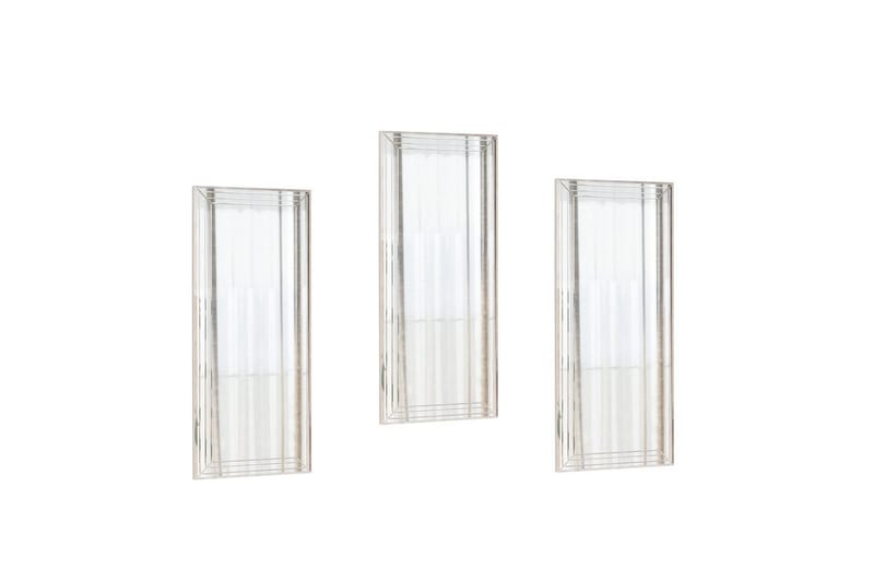 Dekorativt speilsett (3 deler) Heba Neom Transparent - Multifarget - Innredning - Speil - Veggspeil