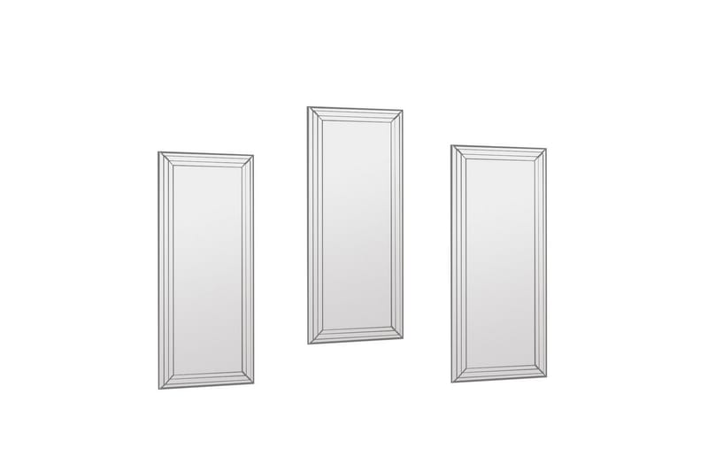 Dekorativt speilsett (3 deler) Heba Neom Transparent - Multifarget - Innredning - Speil - Veggspeil