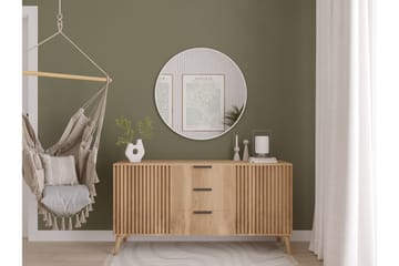 Elistul Vegghengt Speil 60 cm - Hvit - Innredning - Speil - Veggspeil