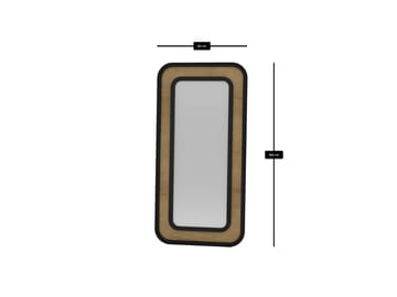 Estevan Gulvspeil 90x180 cm - Svart - Innredning - Speil - Helkroppsspeil