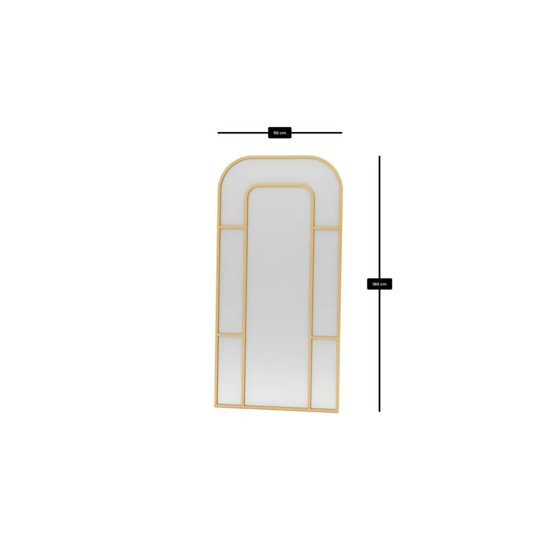 Faylen Gulvspeil 90 x 180 cm - Gull - Innredning - Speil - Helkroppsspeil