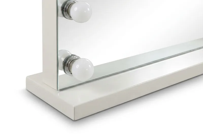 Glow Stort sminkespeil 80 cm med belysning - Beige - Innredning - Speil - Speil med belysning