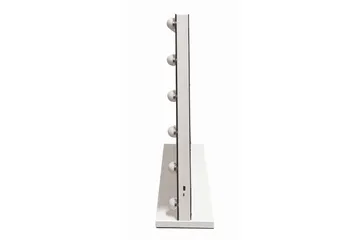 Glow stort sminkespeil 80 cm med belysning og lamper – Hollywood-speil med USB-lading - Hvit - Innredning - Speil - Speil med belysning