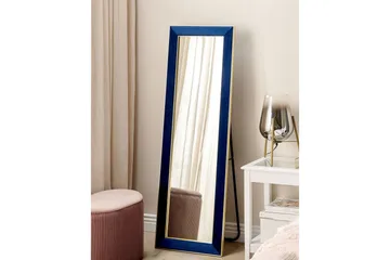 Golvspegel Beliani Lautrec Blå/guld blue||GOLD - Innredning - Speil - Helkroppsspeil